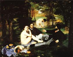 Edouard Manet dejeuner sur l'herbe(the Picnic oil painting picture